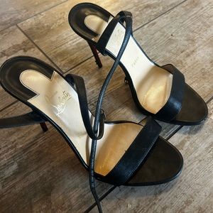 Loubi Queen Black Heels